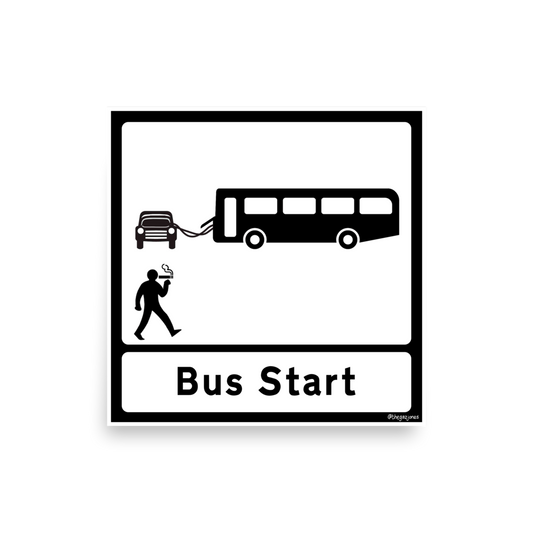 Bus Start: Art Print