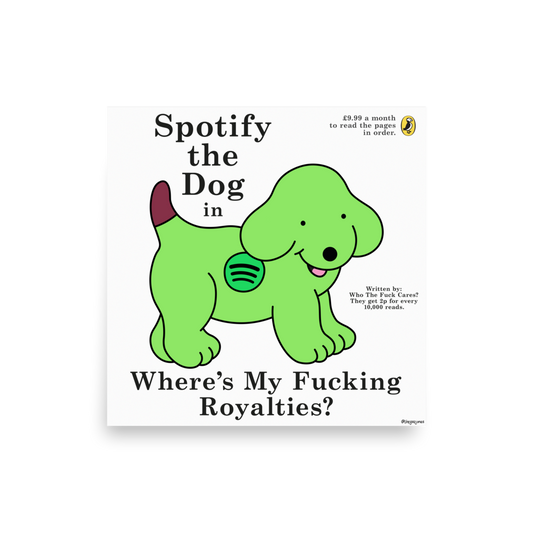 Spotify The Dog: Art Print