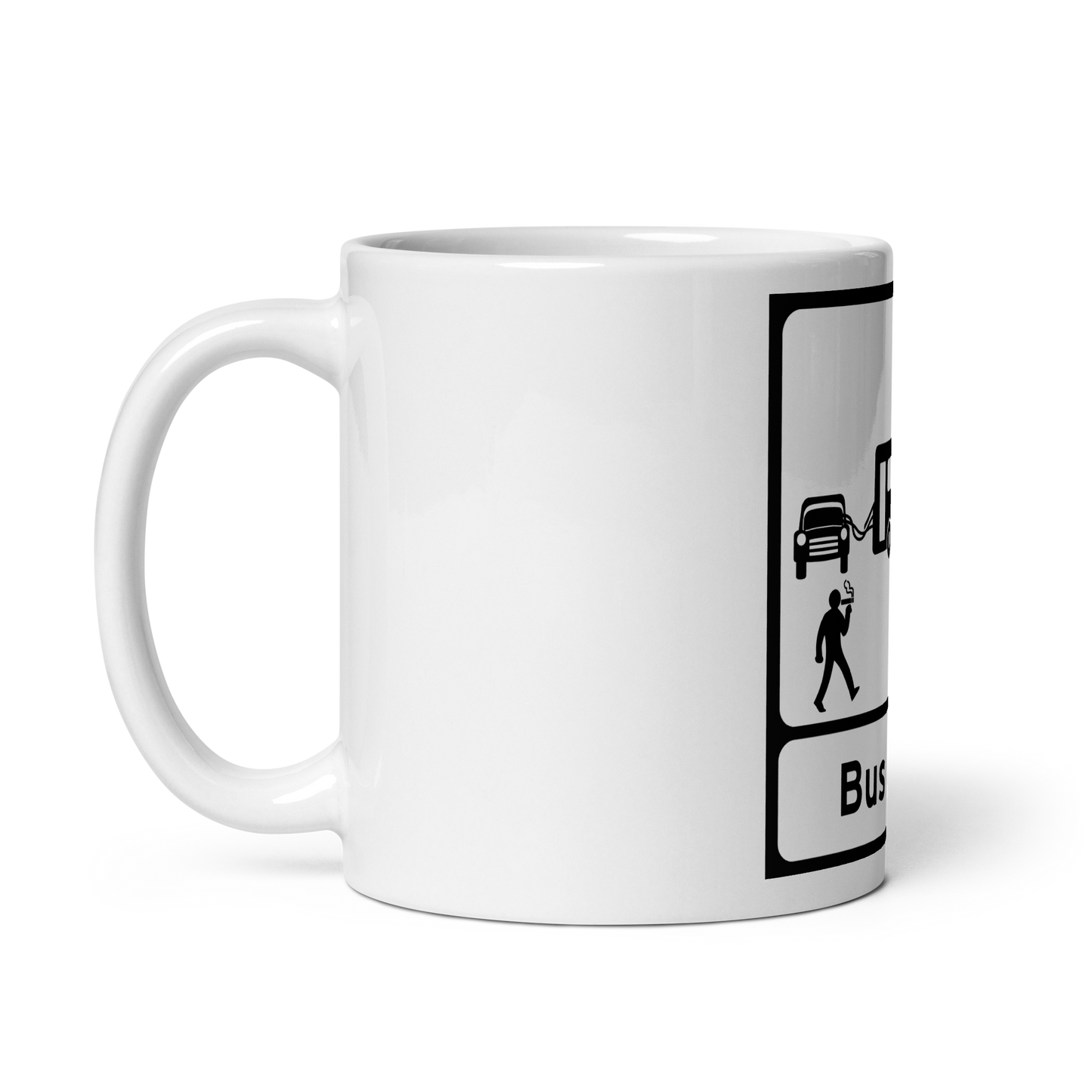 Bus Start: 11oz White Glossy Mug