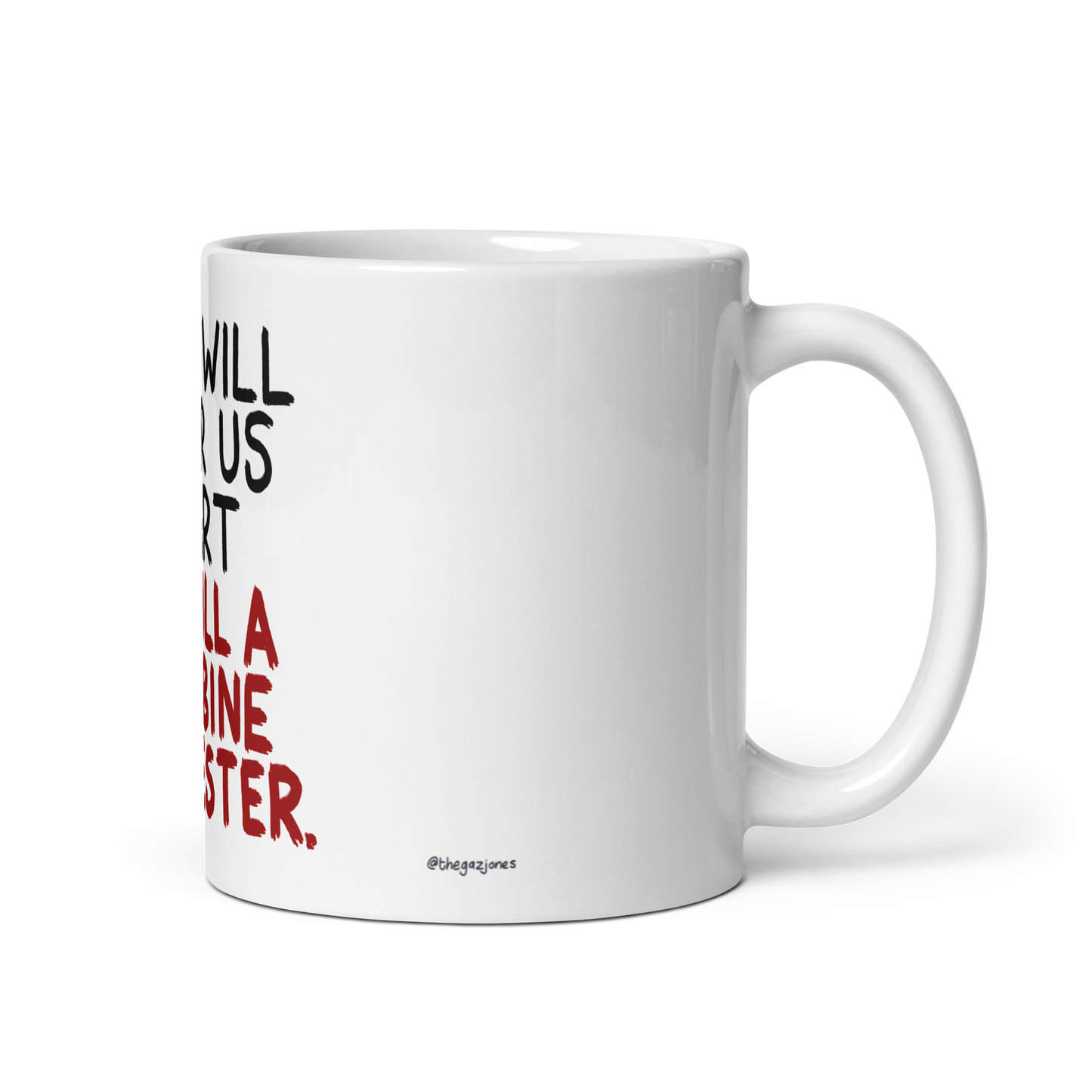 Love Will Tear Us Apart: White Glossy Mug