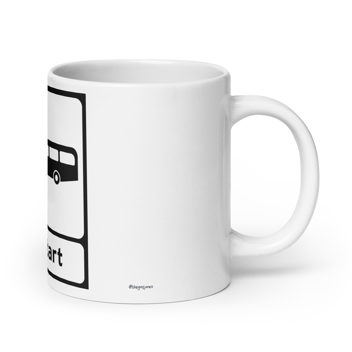 Bus Start: 11oz White Glossy Mug