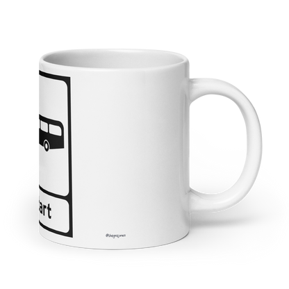 Bus Start: 11oz White Glossy Mug